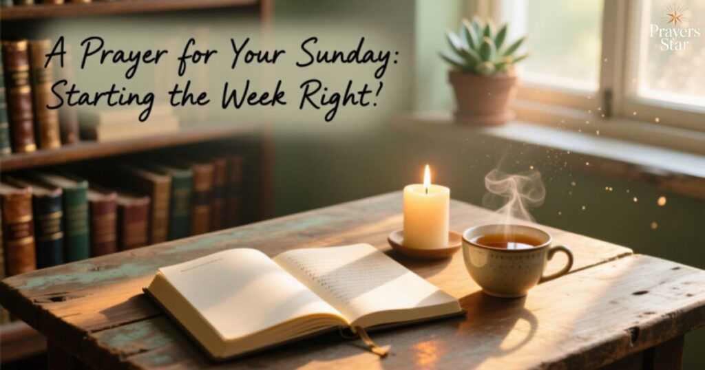A Prayer for Your Sunday: Starting the Week Right