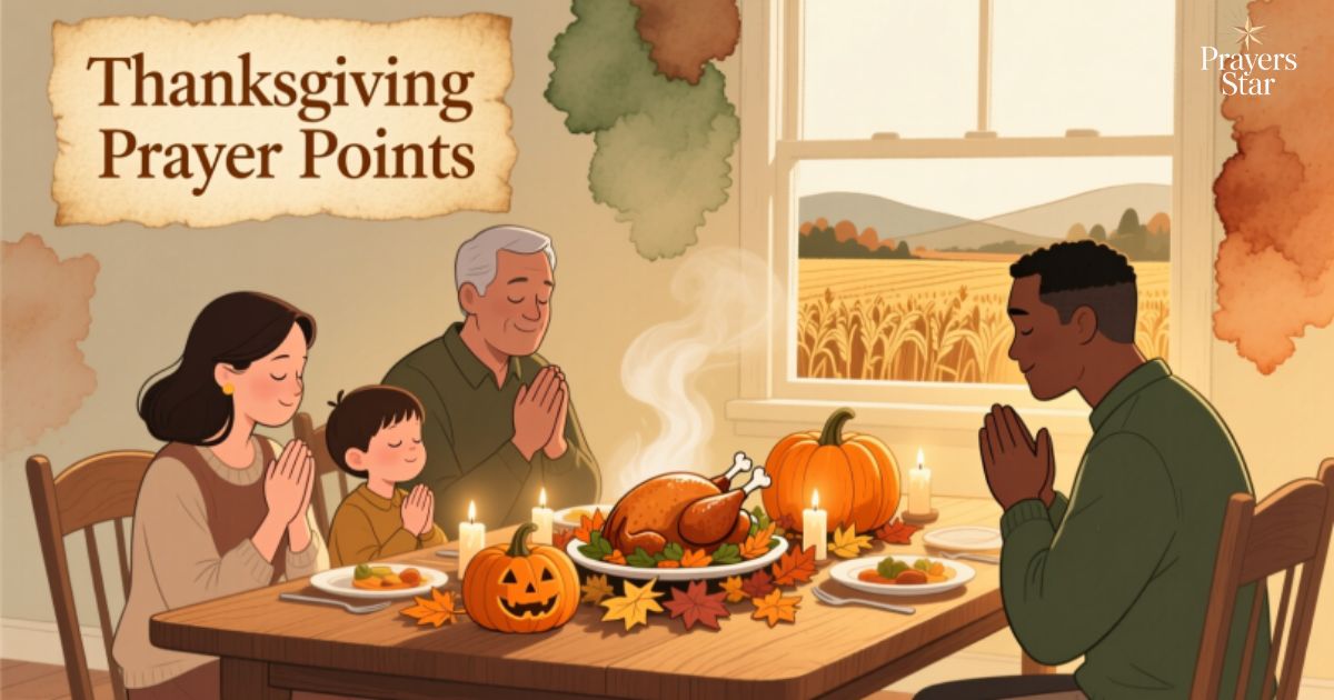 Thanksgiving Prayer Points