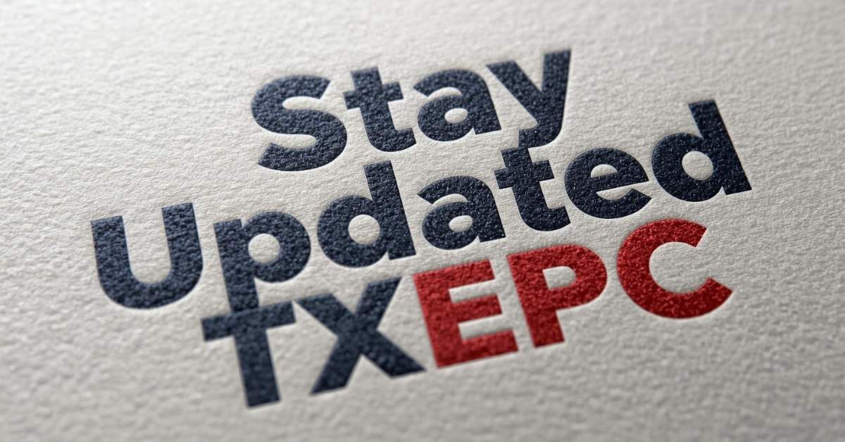 Stay Updated TXEPC